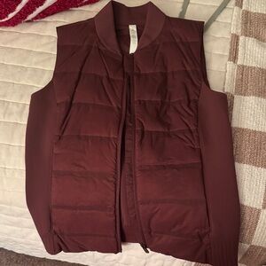 Lululemon Maroon Puffer Vest